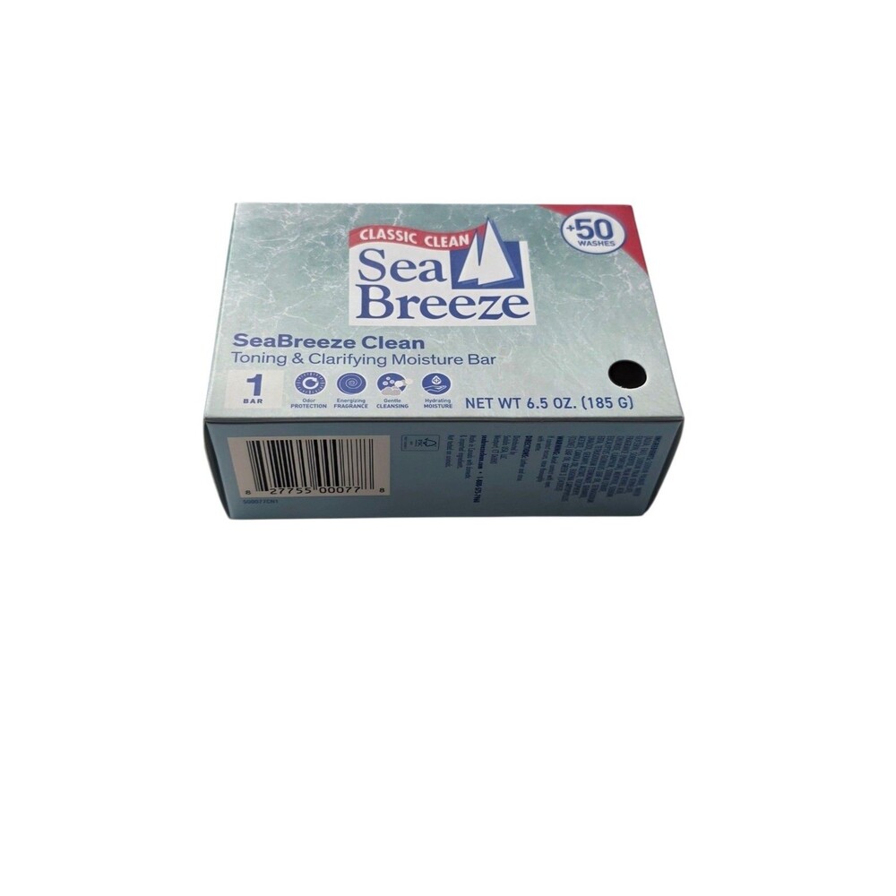 Sea Breeze Classic Clean Toning Moisture Bar Soap 6.5oz